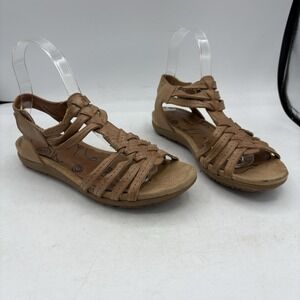 Baretraps Sandals Womens Size 6.5 M Raygan Strappy Brown Open Toe
